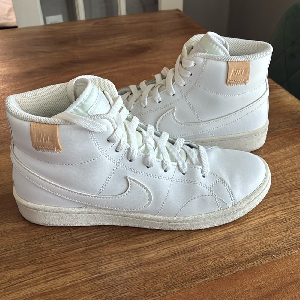 Women’s white Nike high tops
